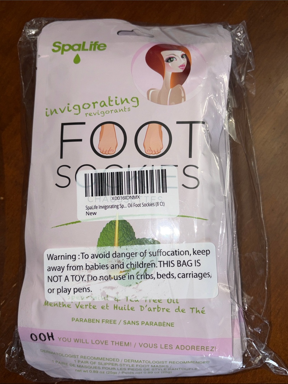 SpaLife Foot Masks - Pale Pink Spa Treatment Pack